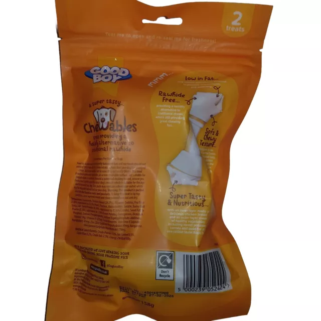 Good Boy Chewables Bones with Pollo Dog Trattas (Regno Unito) confezione da 2 2