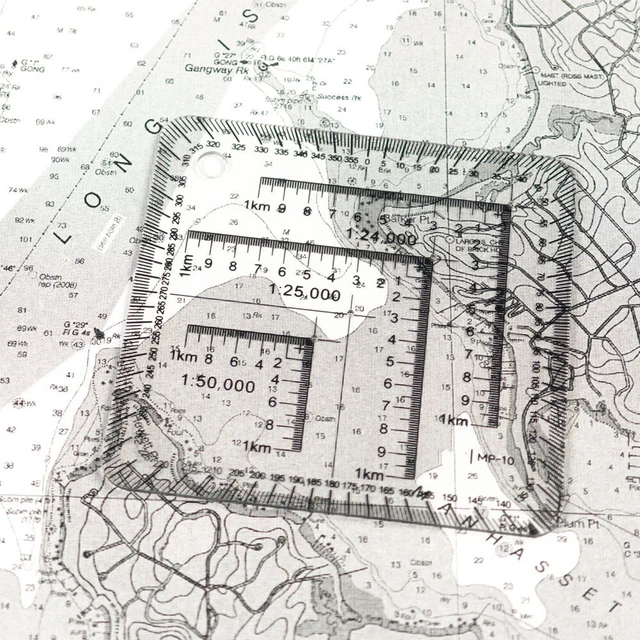 EASILY OPERABLE GEOGRAPHIC Coordinate Ruler for Engineers and Students ...