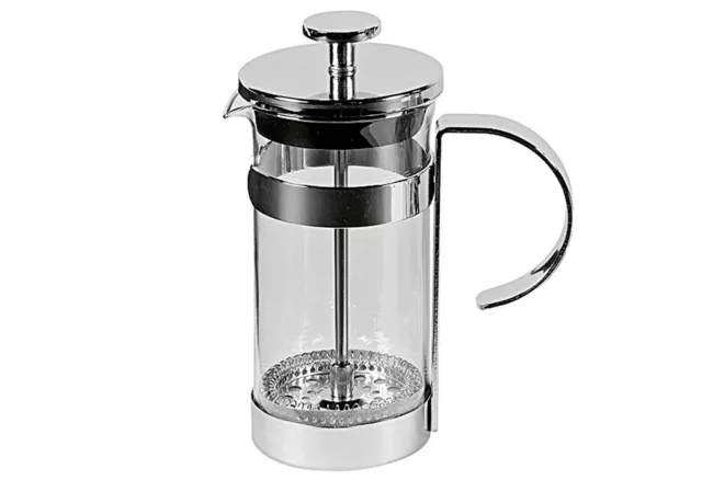 my basics HAUSRAT Kaffeebereiter 3 Tassen Glas/verchromt 350 ml