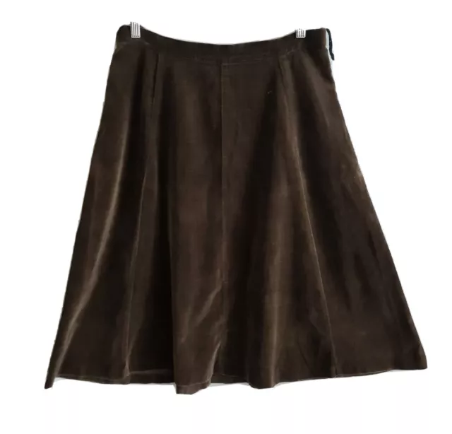Toronto womens vintage velvet A-line skirt size 12