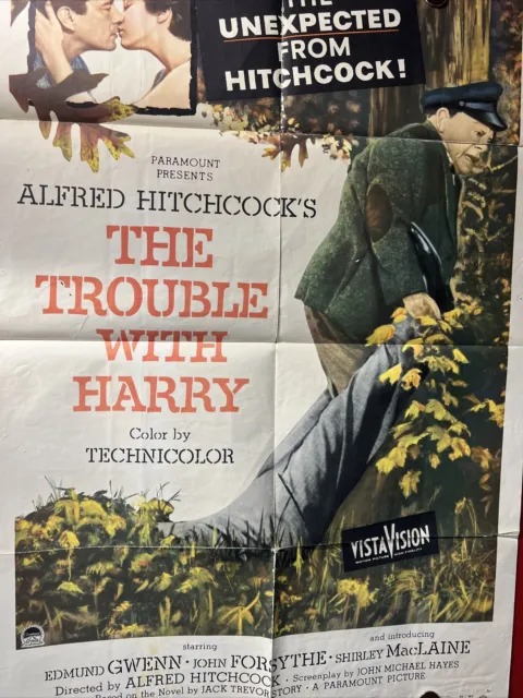 The Trouble With Harry Original One Sheet Movie Poster 1955 Alfred Hitchcock