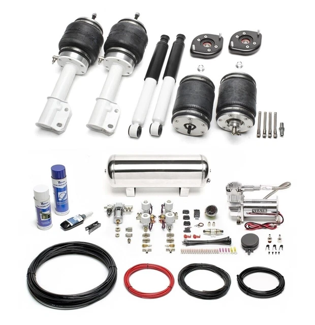 Ta technix Air Châssis + Compresseur Kit Argent pour Opel Corsa A+B Tigre A