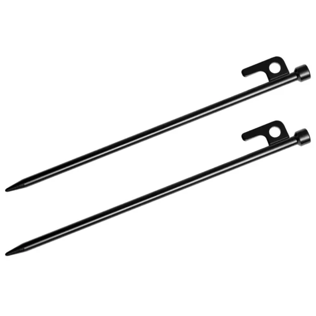 2 Pcs Yard Stakes for Decorations Forged Tent Pegs Cast Iron Heavy