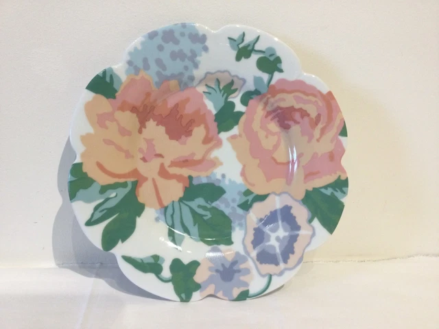 GENEVIEVE LETHU 535735 set de 2 Mugs de 33 cl en Porcelaine - Colection SARUMBAYA Décor Fleurs - Mug à café, thé, tisane dans boîte coffret, Blanc
