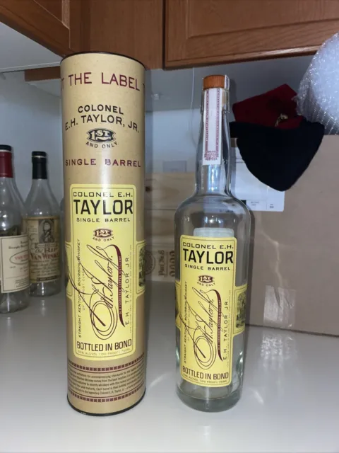 Colonel EH Taylor Single Barrel SiB Bourbon Whiskey Buffalo Trace Empty Bottle