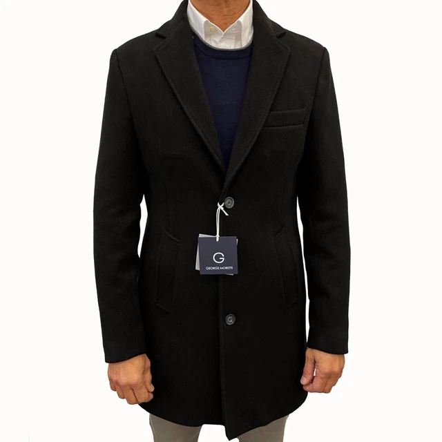 Cappotto Uomo Giacca Giaccone Inverno Parka Giubbotto Made in Italy Sartoriale