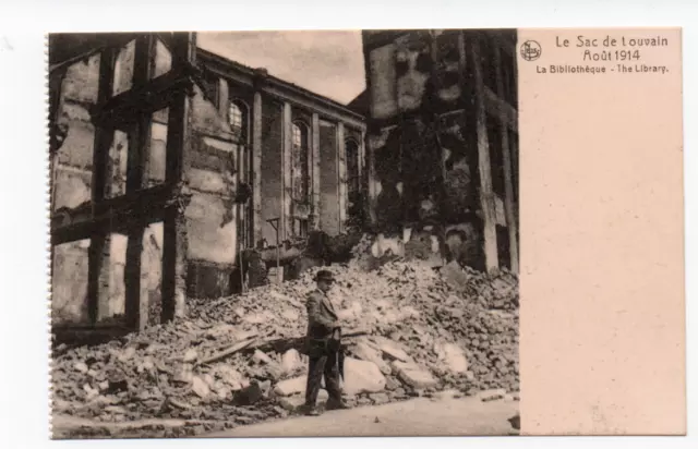 le sac de louvain ,aout 1914,la bibliothèque