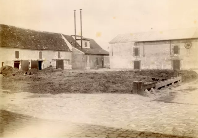 France, Ferme de Chèvreville, ca.1895, vintage citrate print Vintage citrate pri