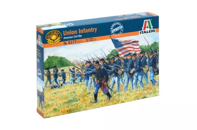 Italeri 6177 1/72 Scale Model Figure Kit American Civil War Union Infantry