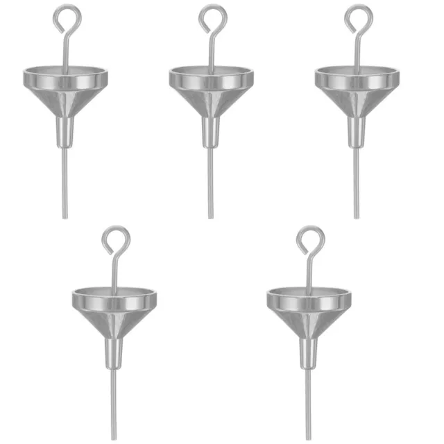 5 piezas mini herramienta de embudo embudo pequeño embudo de metal botella de llenado pequeña herramienta de embudo