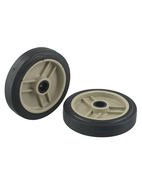 Paquet De 2 Roues Pour Compresseur D'Air - Universelles, Diamètre 150 Mm, 12 Trou, Plastique Et Caoutchouc