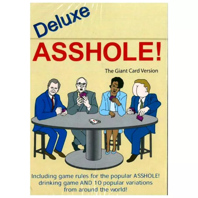 GIANT DELUXE ASSHOLE Game PLAYING CARDS Poker Gift