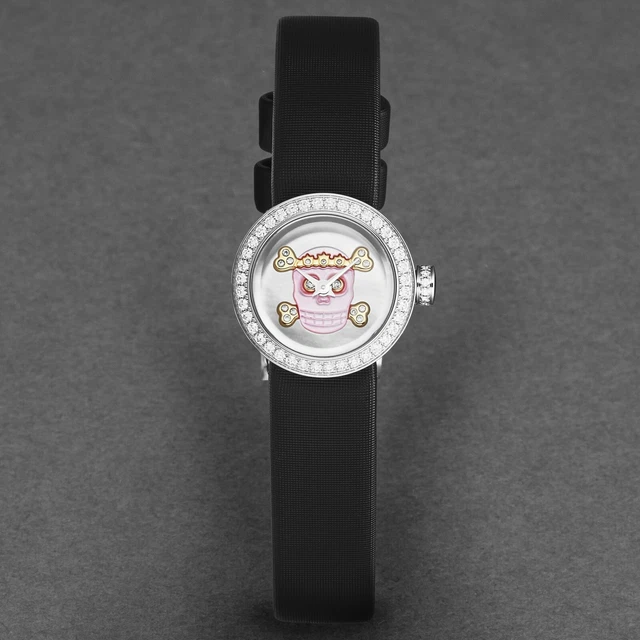 Christian Dior Women's 'La D De Dior Mini' Skull Dial Diamond Bezel CD040110A030 4