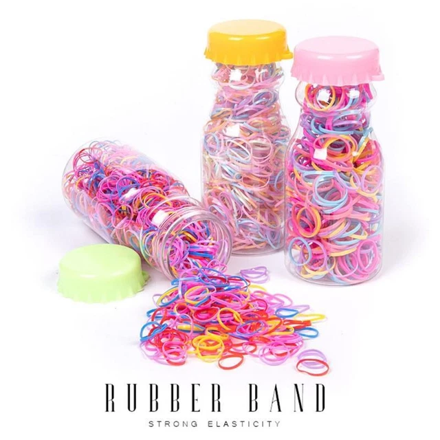 130/260 Mini Rubber Bands Elastic Bands Disposable lfor Kids Hair Braids Hair 5