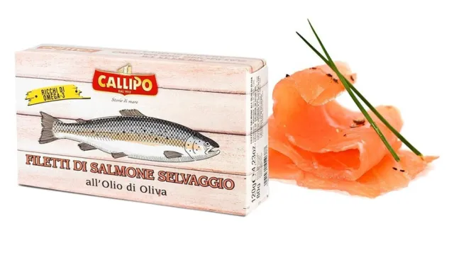 Filetti Di Salmone Selvaggio All'olio Di Oliva -Callipo -Gr.  120