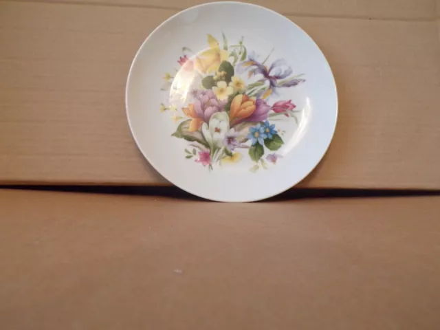 Vintage AK Kaiser W Germany "Flowers" Display Plate 24cms(D) marked 25 base