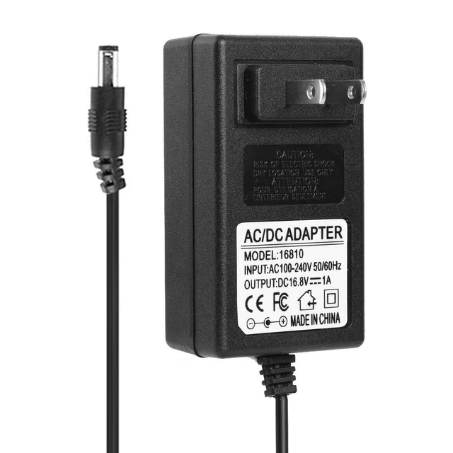 Cargador de batería de litio 16,8 V 1A 18650 DC5,5 mm cargador adaptador de corriente (EE. UU.)