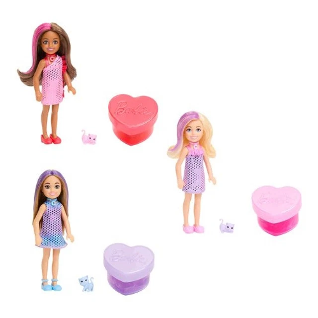 Barbie Chelsea - Ensemble de jeu pour chiot - Petite poupée blonde et accessoires - Sac de transport pour chien avec pièces de jeu sur le thème du chiot