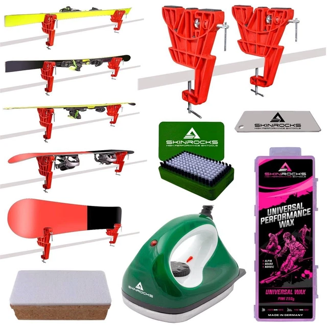 Kit De Fartage Complet SkinStar Pour Ski De Fond - Fer à Fart, Tendeurs, Porte-skis, Fart (SK17R7)