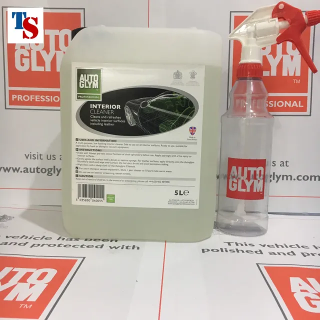 Autoglym Interior Shampoo Cleaner 5 Litre 5L +AG Bottle (Car Trade Use ORIGINAL)