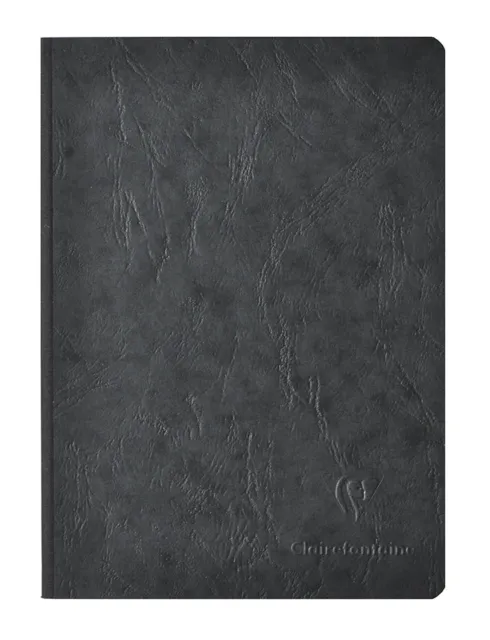 Clairefontaine Basic Large Clothbound Notebook (8 1/4x 11 3/4) BLACK 192 Pages