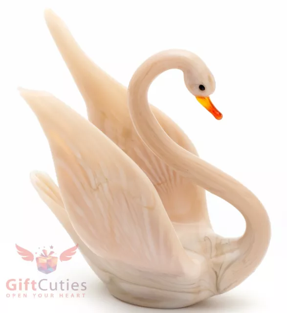 Glass bird Swan "murano" figurine handmade