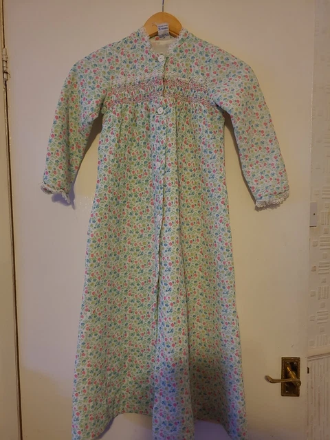 Abito vintage anni '60 per ragazze floreale taglia 130-140 cm