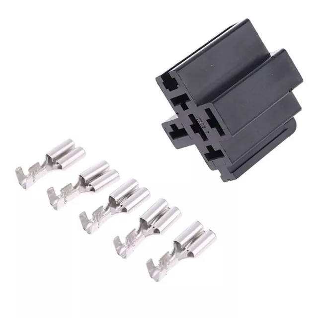 40A 5 Pin Connector Socket with 5 x 6.3mm Terminals Car Truck Vehicle