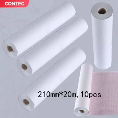 Printer Paper For ECG Machine ECG1200G/ECG1212G,Thermal Record,210mm*20m,10pcs