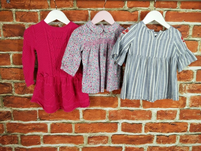 Pacchetto Ragazze Età 12-18 Mesi Jojo Mamma Bebe Tu Gap Mamper Abito Smocking 86Cm