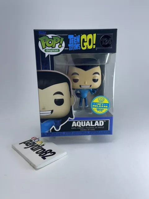 Funko Pop! Digital Teen Titans Go Aqualad #134 LE 1800 w/Free acrylic case