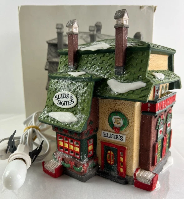 Dept 56 #56251 Elfie's Sleds & Skates North Pole Series, Christmas Village