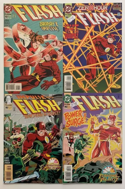 Flash #93 to #96 (DC 1994) 4 x VF +/- condition issues