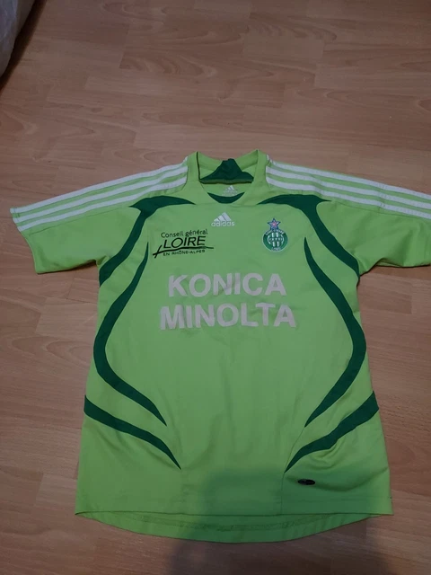 Maillot AS Saint-Etienne 2004 - Adidas Vert - Perrin #24 Konica Minolta - Taille L