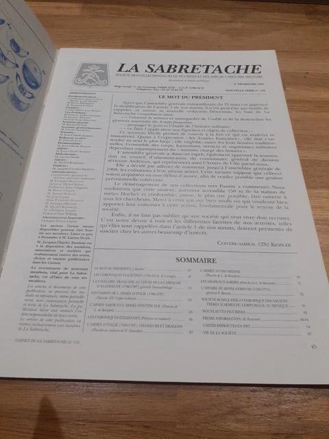 Carnet de la Sabretache  Figurines N°132 Cavalerie Fantassins Autriche Drapeau