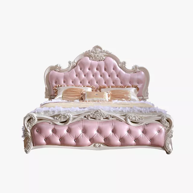 Double Bed Design Luxury Beds Baroque Rococo Antique Style Elegant Bedroom New