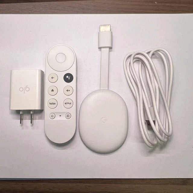 GOOGLE CHROMECAST WITH Google TV 4K (Model GZRNL) w/remote