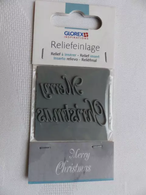 Reliefeinlagen ***Merry Christmas*** wiederverwendbar.