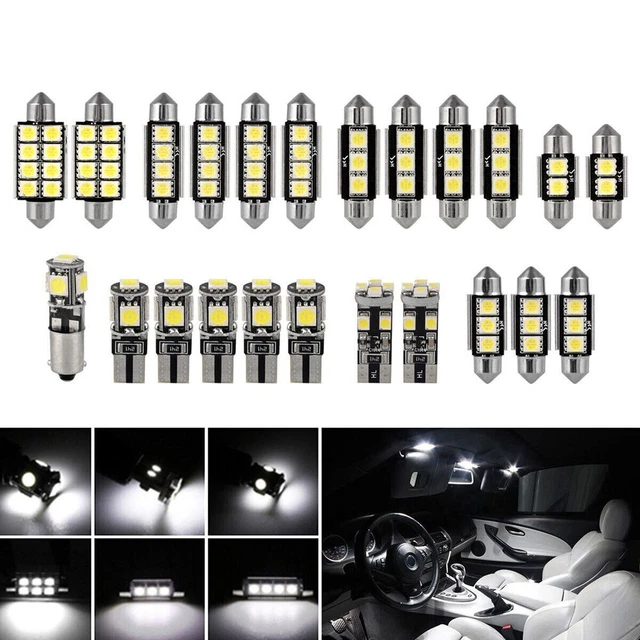 Kit Luci LED Auto Flisdtry - 14 Pezzi Per Interno, Cupola E Targa - Foto 2