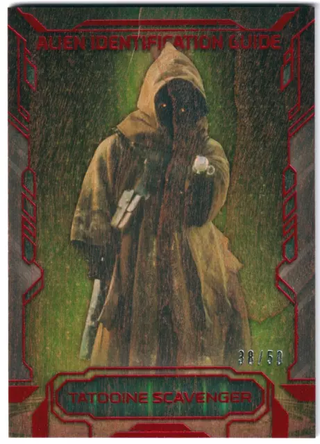 2016 Star Wars Masterwork Wood Parallel Card AI-3 Tatooine Scavenger 38/50 Jawa