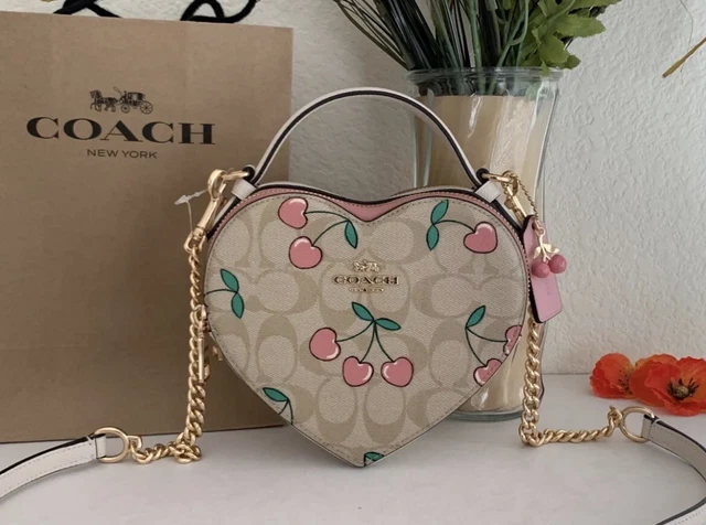 COACH Heart Crossbody 2023 Valentine's Day-Cherry Print-Brand New With The Tag