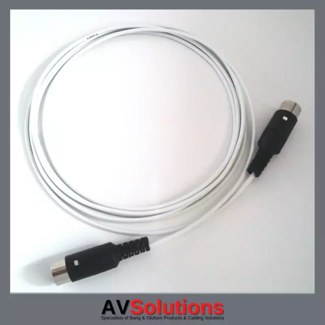 Cable de altavoz BeoLab para Bang & Olufsen B&O PowerLink Mk3 (blanco, delgado) 1-20 M