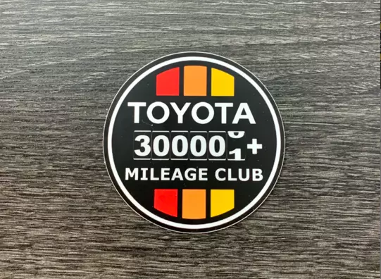 Toyota Sticker Decal 300k Mile Club Tundra Tacoma 4x4 4runner FJ Cruiser 4WD 4X4