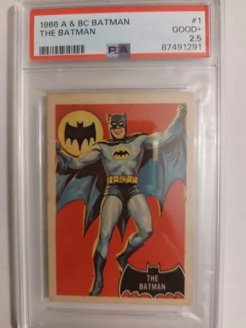 1966 A & BC Batman Black Bat The Batman #1 Rookie PSA 2.5