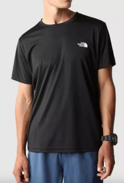 The North Face Men's Reaxion Amp Crew T-Shirt / TNF Black / RRP £30