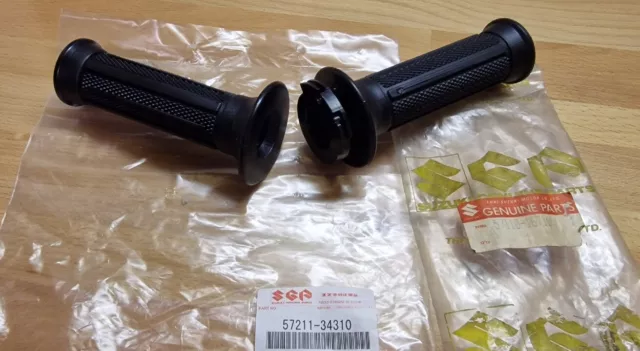 NOS OEM SUZUKI RG 500 GAMMA GRIPS ASSY SET L/R pcs 2 rare out ov stock