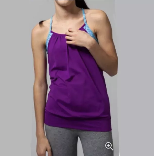 IVIVVA By Lululemon Double Dutch Double Layer Racerback Tank Top GIRLS' Size 14