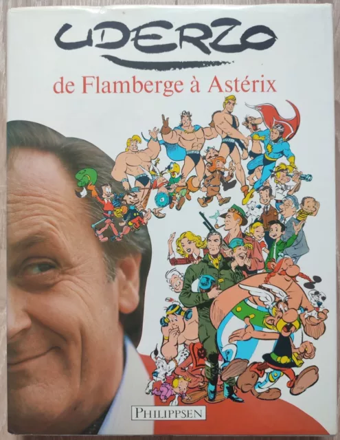 Livre Albert UDERZO de Flamberge à ASTERIX 1985 avec sa jaquette en TBE !