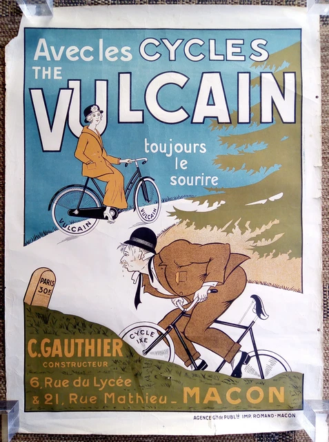 Plaque métal 40x30cm, repro ancienne affiche publicitaire ville de