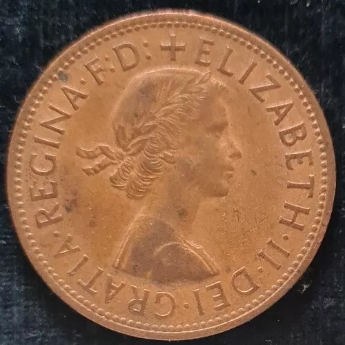 1966 Queen Elizabeth II 🇬🇧 One Penny Coin